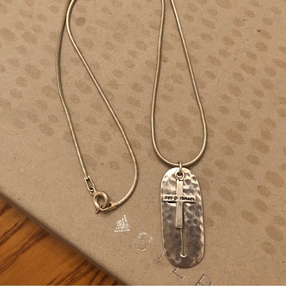Silpada Sterling Silver Cross “Symbol of Strength” Cross Pendant Necklace
